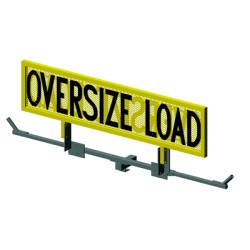 Aluminum Oversize Load Sign - Hitch Mount