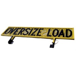 Aluminum Oversize Load Sign - Back Rack Mount