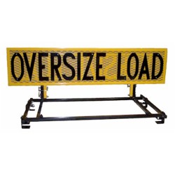 Aluminum Oversize Load Sign - Luggage Rack Side Mount