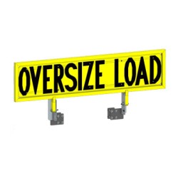 Solid Back Aluminum OSL Sign - Back Rack Mount